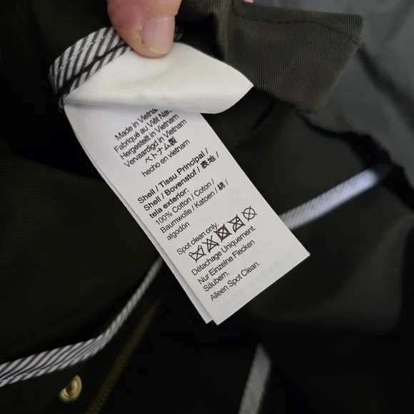 J.Crew Green Cropped Barn Field Jacket For Women Size Small - Picture 9 of 10